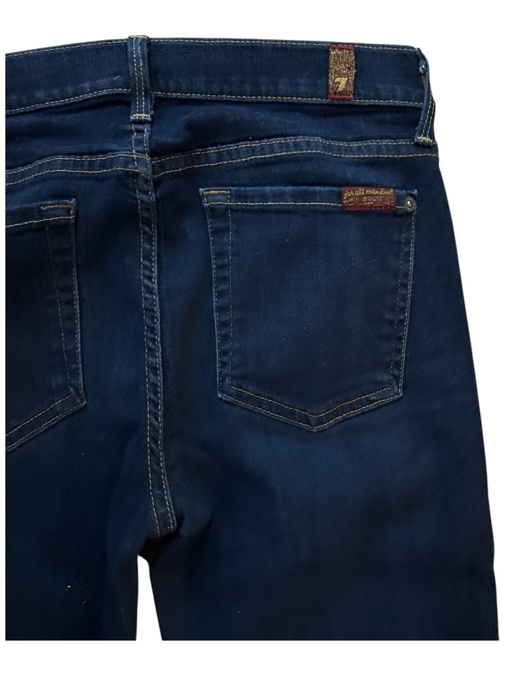7 for all Mankind The Modern Straight Classic Women's Dark Blue Jeans Size 29 - Picture 5 of 11